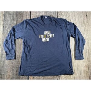 Dave Matthews Band T Shirt Mens XXL Blue Long Sleeve Summer Tour 2006 Y2K